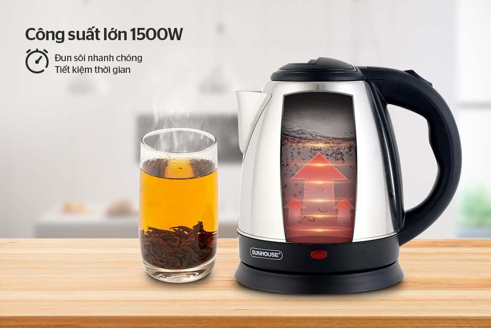 Ấm siêu tốc 1.5L SUNHOUSE SHD1057