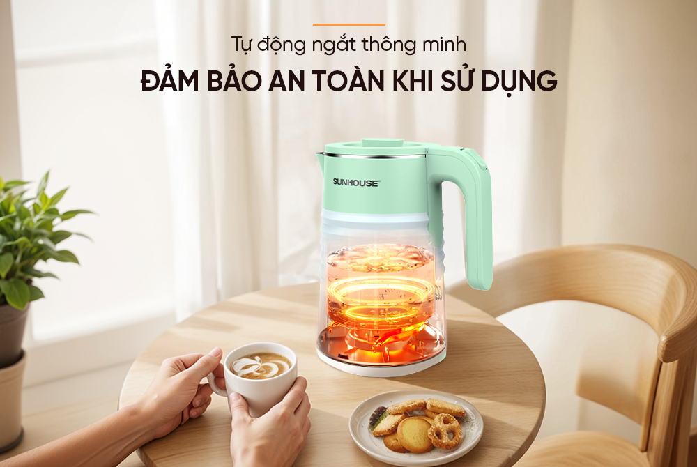 Ấm siêu tốc inox 2 lớp 1.8L SUNHOUSE SHD1357