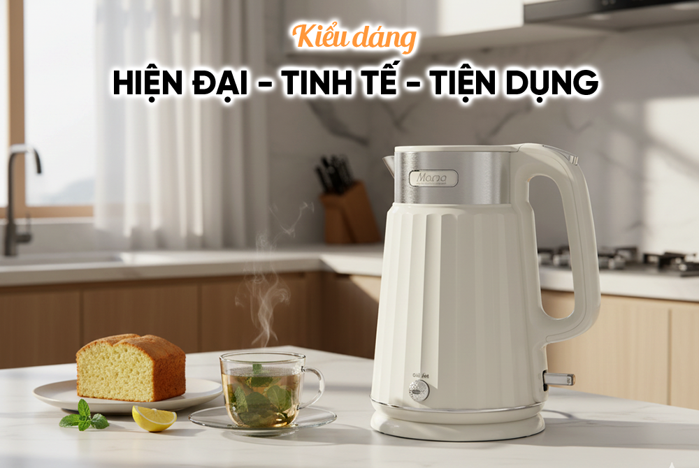 Ấm siêu tốc inox 2 lớp 2L SUNHOUSE MAMA SHD1395