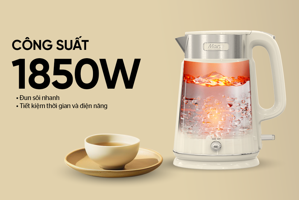 Ấm siêu tốc inox 2 lớp 2L SUNHOUSE MAMA SHD1395