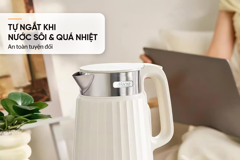 Ấm siêu tốc inox 2 lớp 2L SUNHOUSE MAMA SHD1395