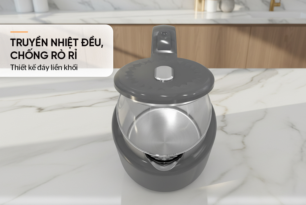 Ấm siêu tốc inox 2 lớp 2L SUNHOUSE SHD1397