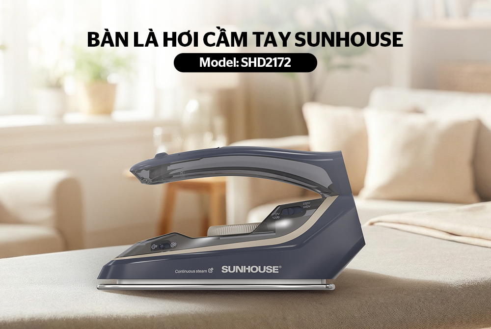Bàn là hơi cầm tay SUNHOUSE SHD2172