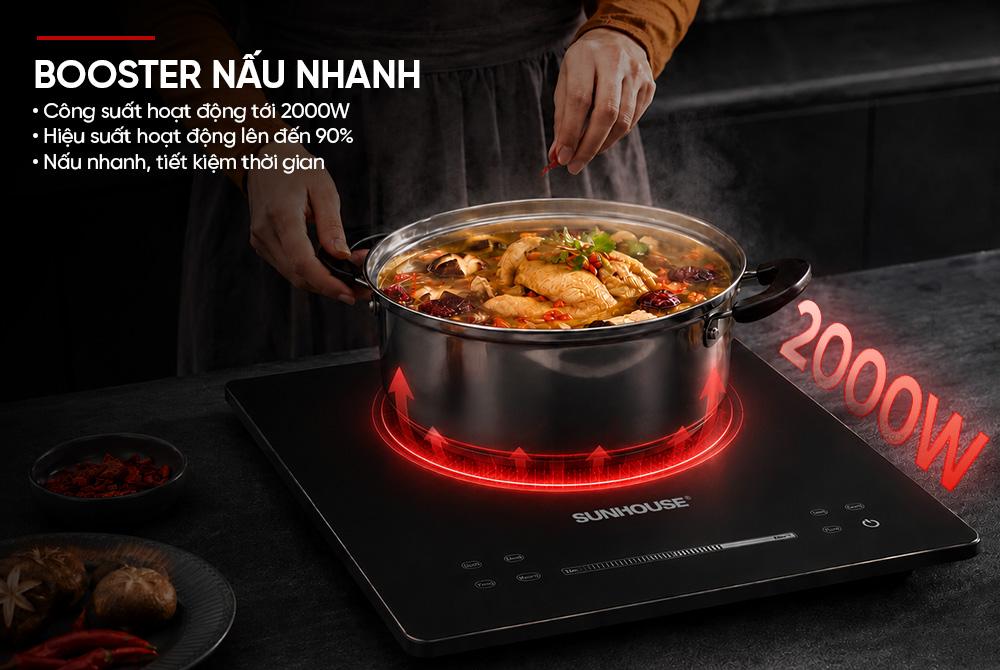 Bếp điện từ đơn SUNHOUSE SHB1012-TD