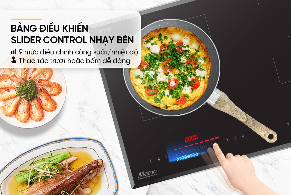 Bếp đôi điện từ SUNHOUSE MAMA MMB56699DP