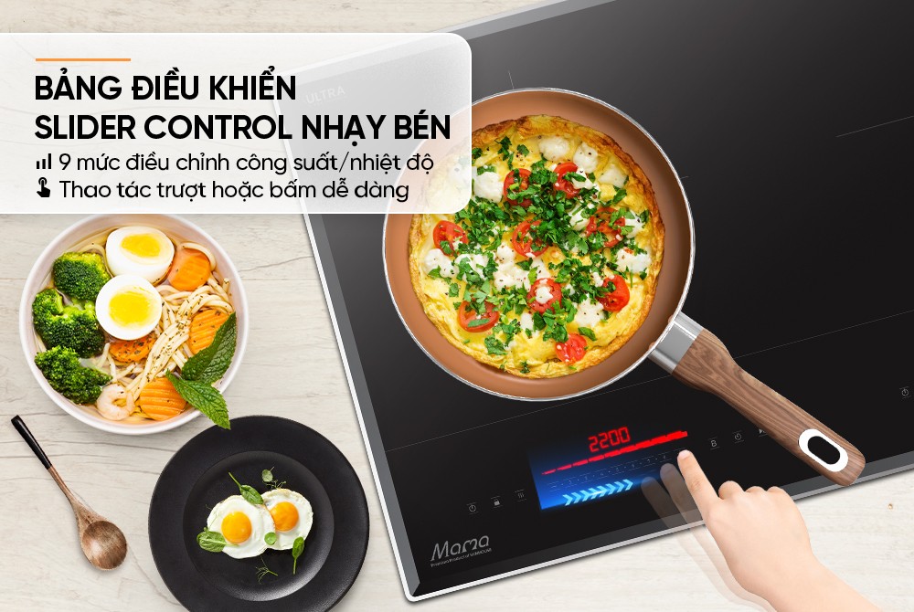 Bếp đôi điện từ SUNHOUSE Mama MMB899DI