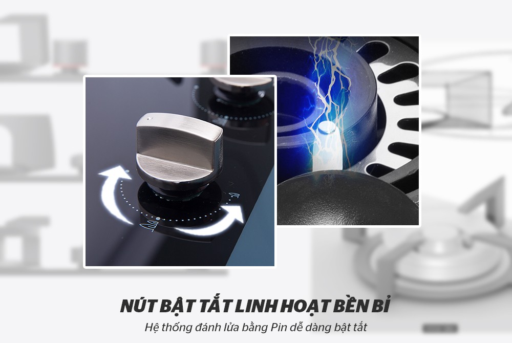 Bếp gas âm kính SUNHOUSE SHB5548MT