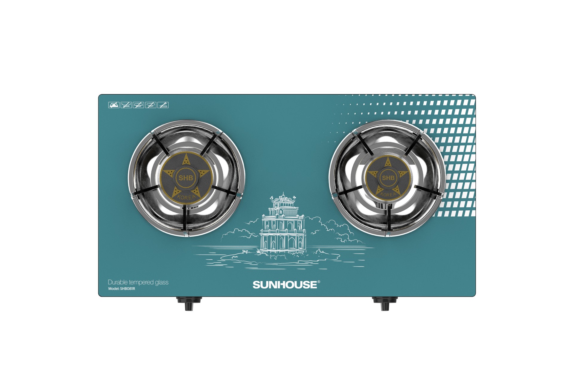 Bếp gas dương kính SUNHOUSE SHB081R