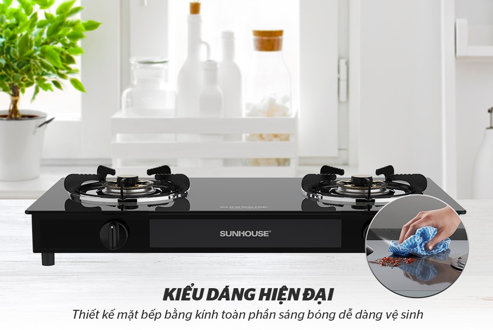 Bếp gas dương kính SUNHOUSE SHB3213