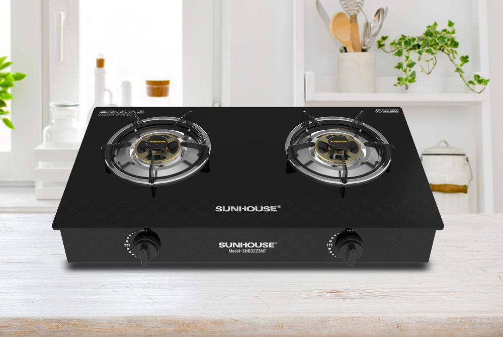 Bếp gas dương kính SUNHOUSE SHB3223MT
