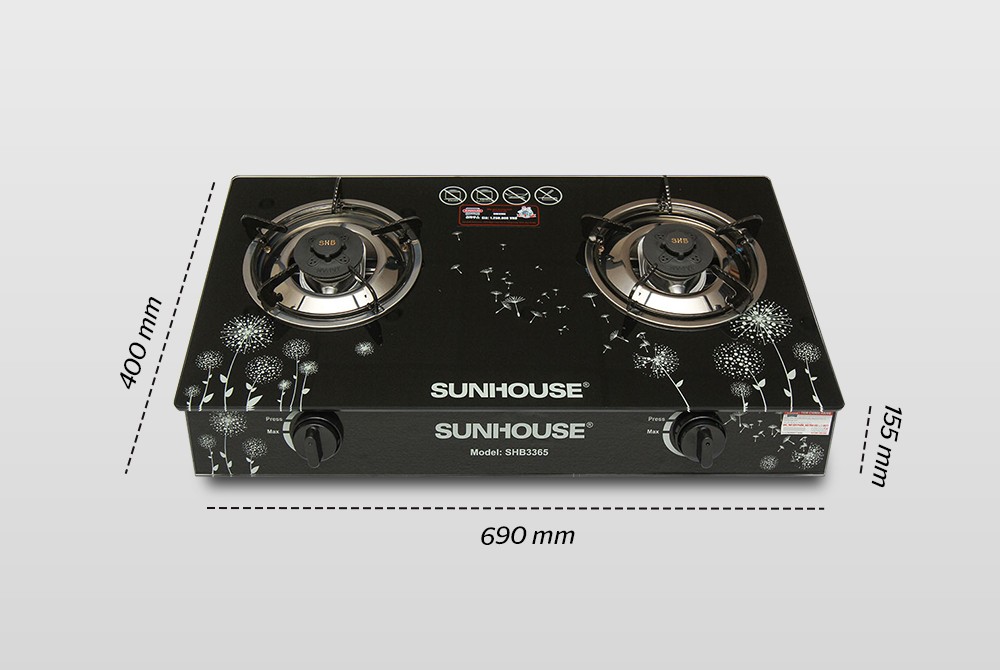Bếp gas dương kính SUNHOUSE SHB3365