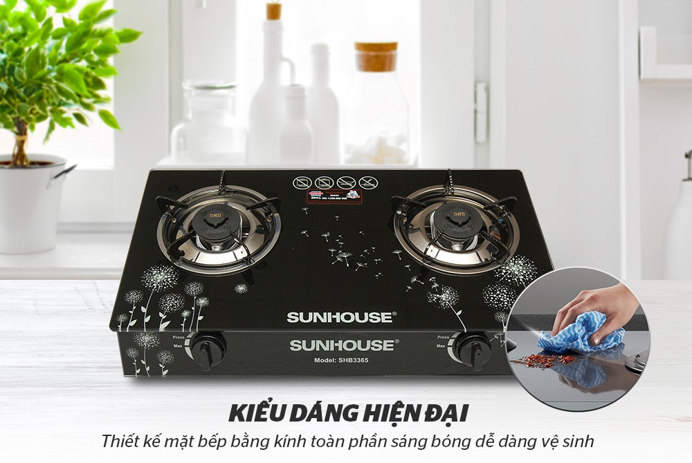 Bếp gas dương kính SUNHOUSE SHB3365