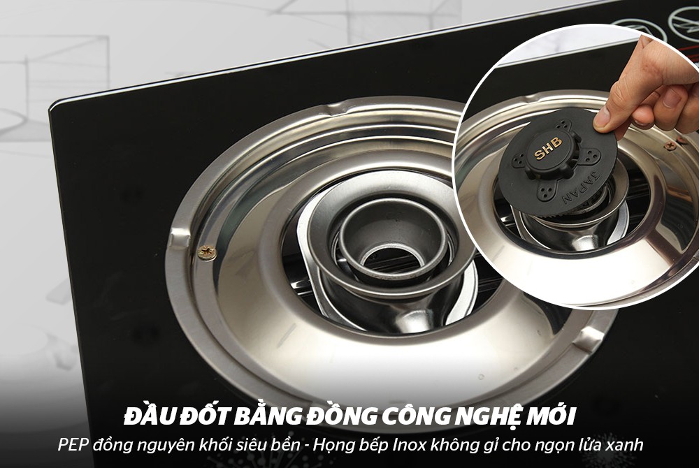 Bếp gas dương kính SUNHOUSE SHB3365