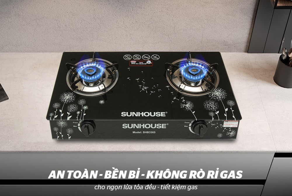 Bếp gas dương kính SUNHOUSE SHB3365