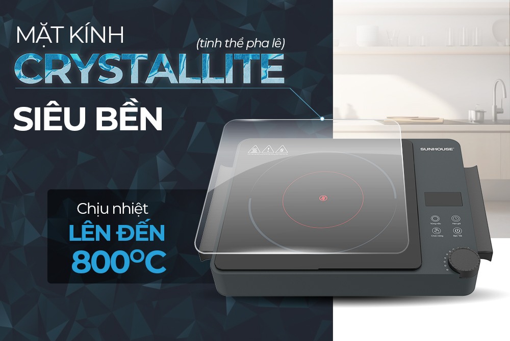 Bếp hồng ngoại hai vòng nhiệt SUNHOUSE SHD6022