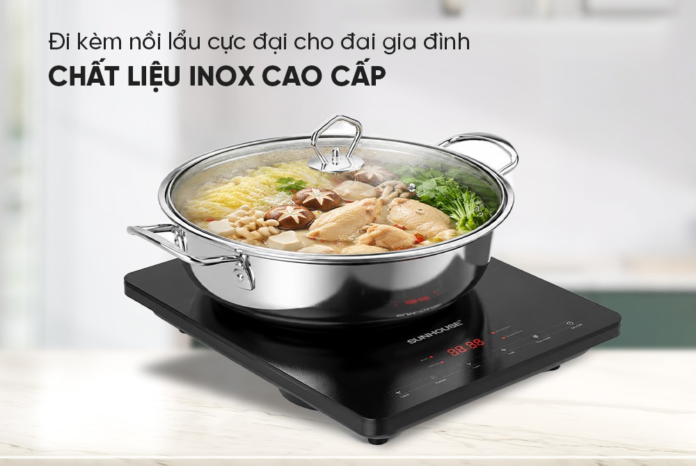Bếp từ đơn cảm ứng SUNHOUSE SHD6804