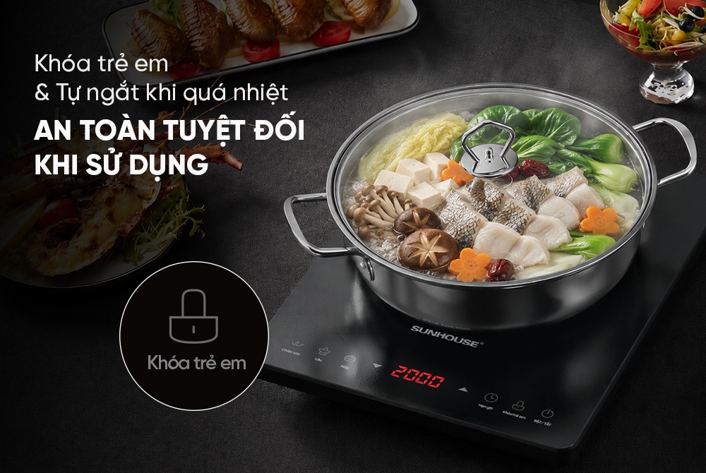 Bếp từ đơn cảm ứng SUNHOUSE SHD6806A