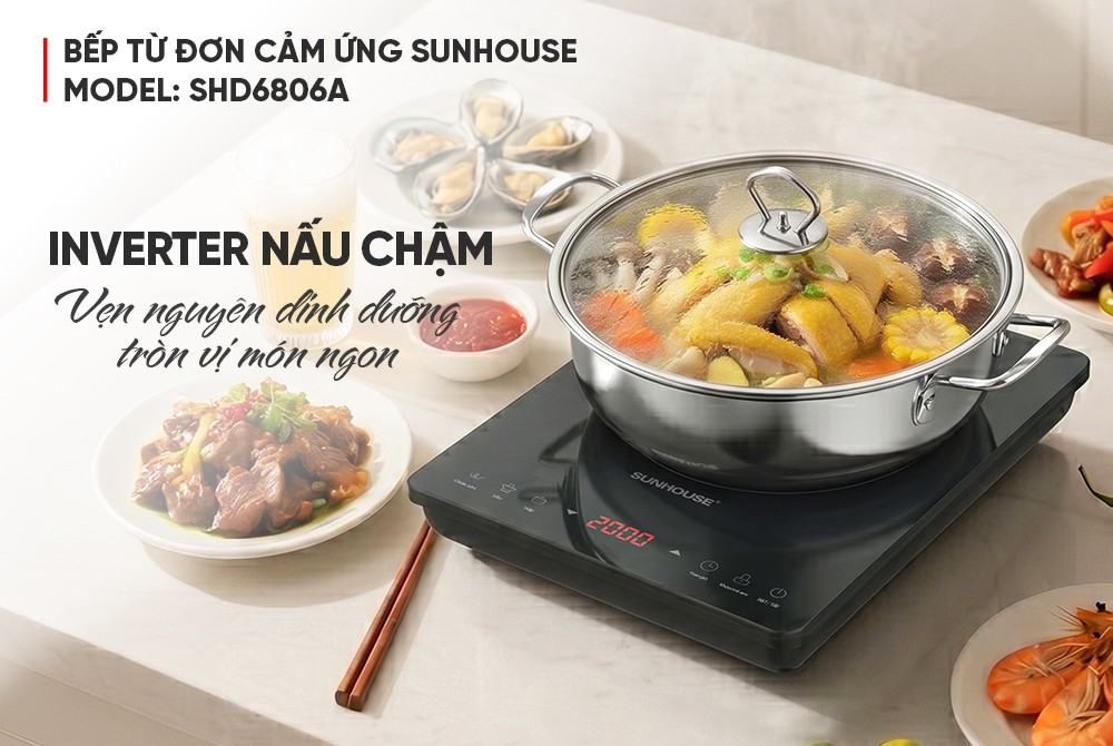 Bếp từ đơn cảm ứng SUNHOUSE SHD6806A