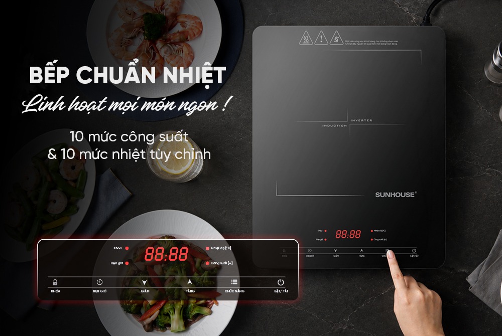 Bếp từ đơn cảm ứng SUNHOUSE SHD6807