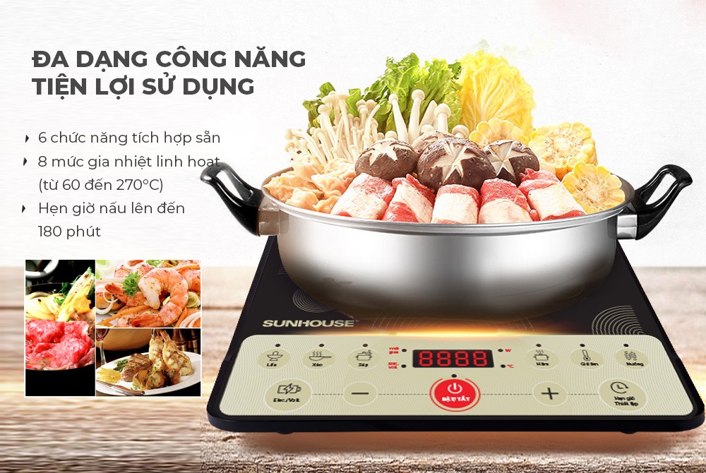 Bếp từ đơn SUNHOUSE SHD6162