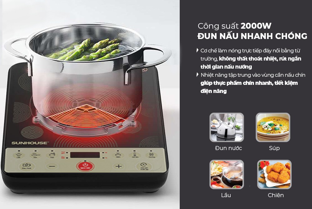 Bếp từ đơn SUNHOUSE SHD6162