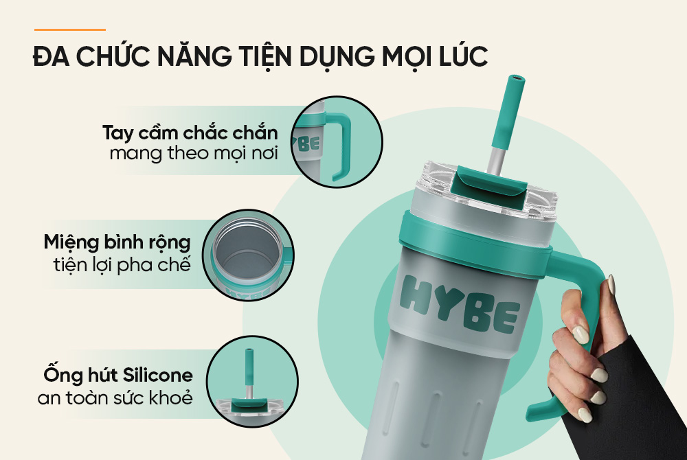 Bình cốc giữ nhiệt Stay Hybe 750mL SUNHOUSE KS-TU750SG