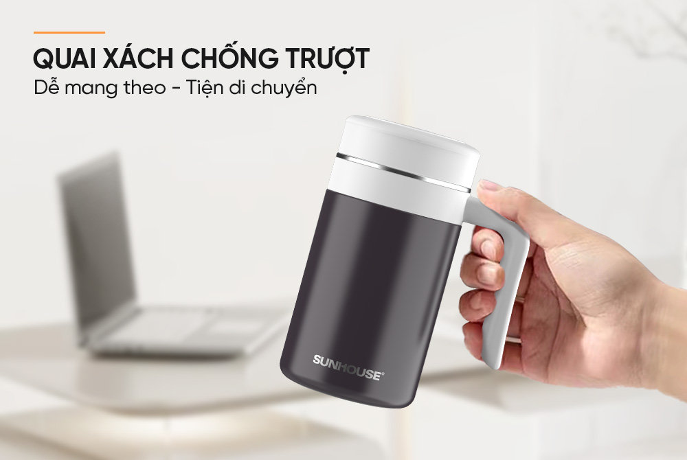 Bình cốc giữ nhiệt Stay Table 520mL SUNHOUSE KS-TU520SB