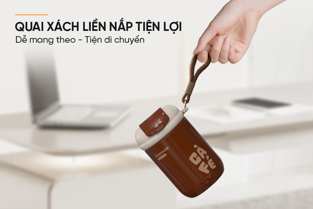 Bình giữ nhiệt Flavor Up 400mL SUNHOUSE KS-TU400FB