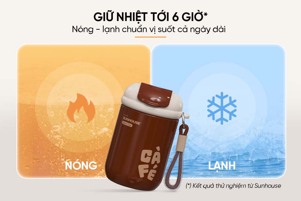 Bình giữ nhiệt Flavor Up 400mL SUNHOUSE KS-TU400FB