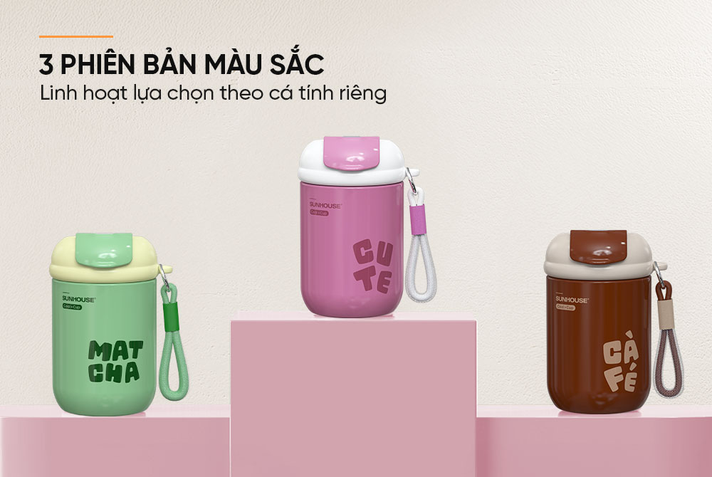 Bình giữ nhiệt Flavor Up 400mL SUNHOUSE KS-TU400FP