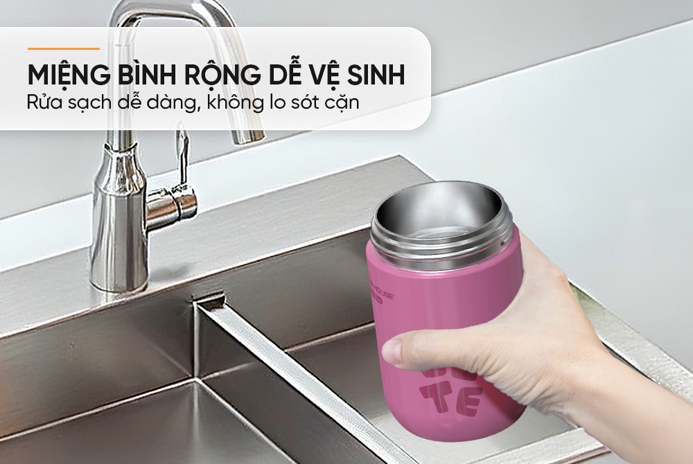 Bình giữ nhiệt Flavor Up 400mL SUNHOUSE KS-TU400FP