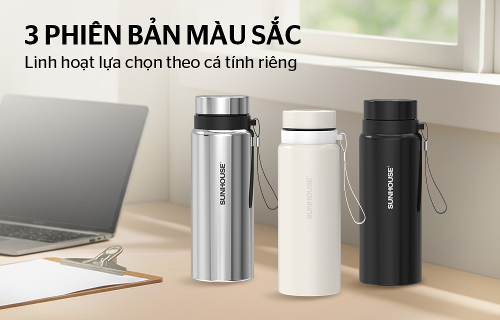 Bình giữ nhiệt flexi 750mL SUNHOUSE KS-TU750FB