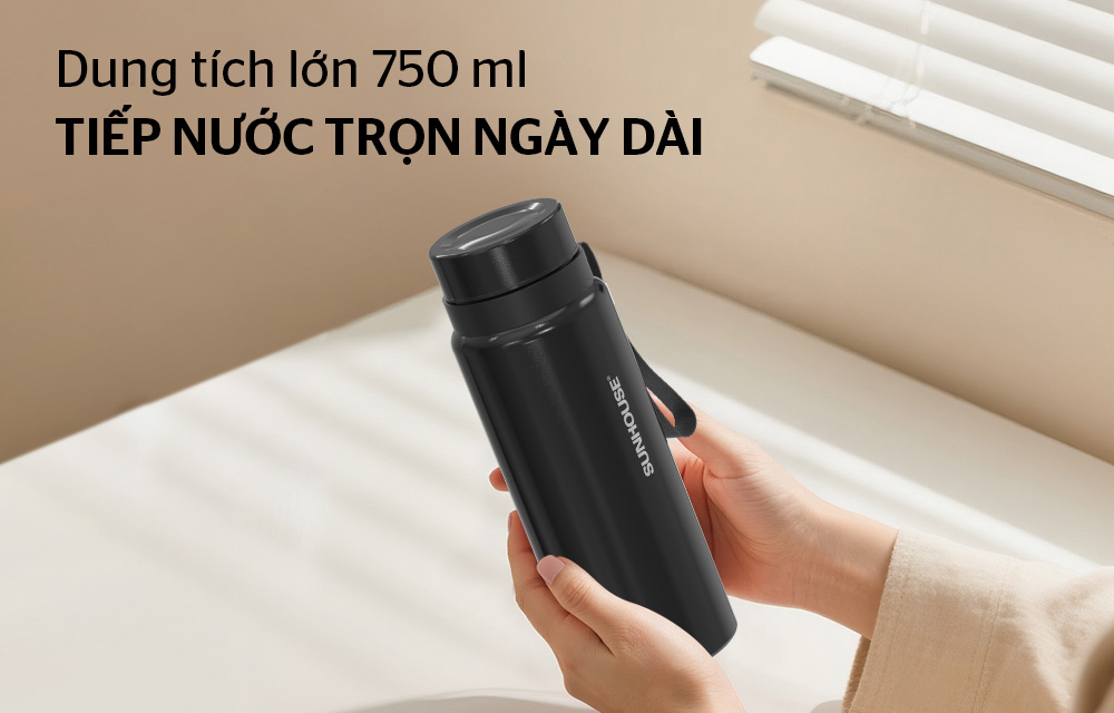 Bình giữ nhiệt flexi 750mL SUNHOUSE KS-TU750FB