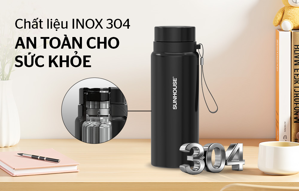 Bình giữ nhiệt flexi 750mL SUNHOUSE KS-TU750FB