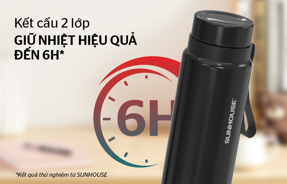 Bình giữ nhiệt flexi 750mL SUNHOUSE KS-TU750FB