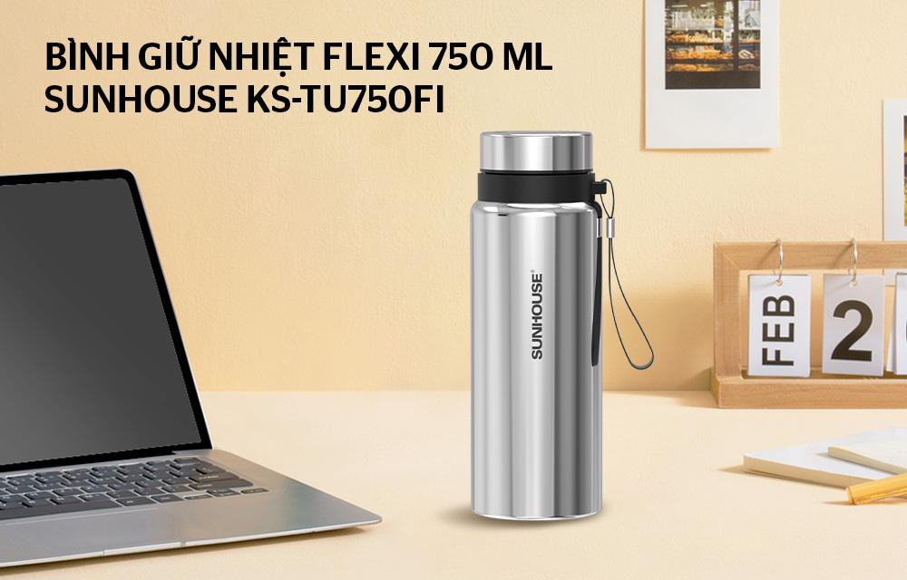 Bình giữ nhiệt flexi 750mL SUNHOUSE KS-TU750FI