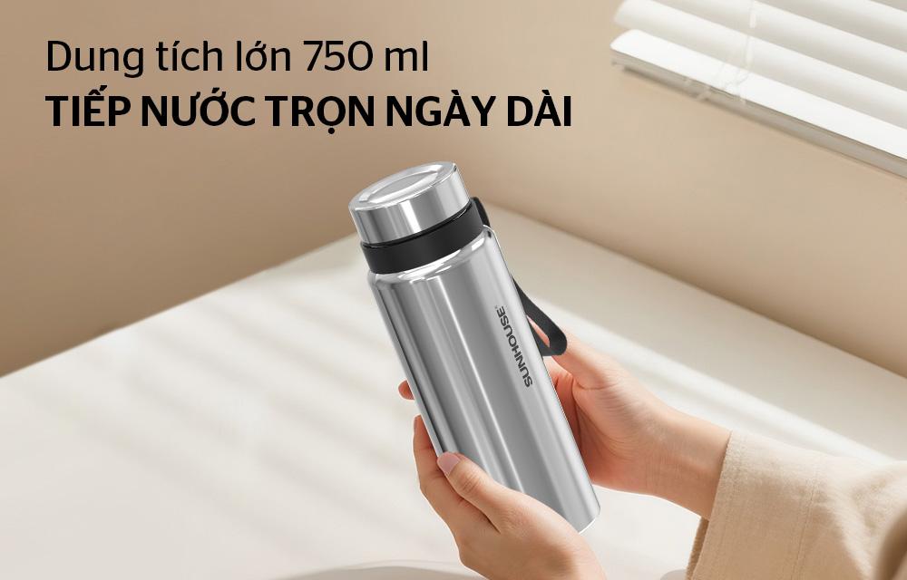 Bình giữ nhiệt flexi 750mL SUNHOUSE KS-TU750FI