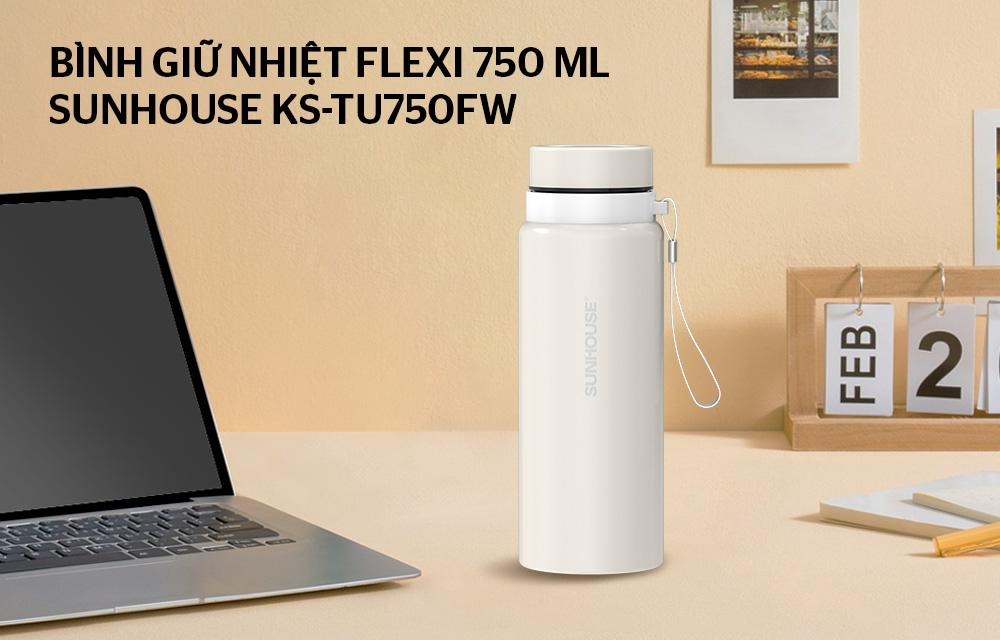 Bình giữ nhiệt flexi 750mL SUNHOUSE KS-TU750FW