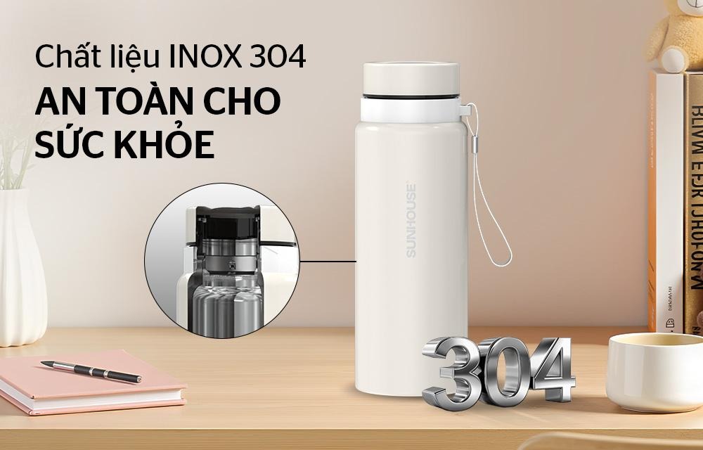 Bình giữ nhiệt flexi 750mL SUNHOUSE KS-TU750FW