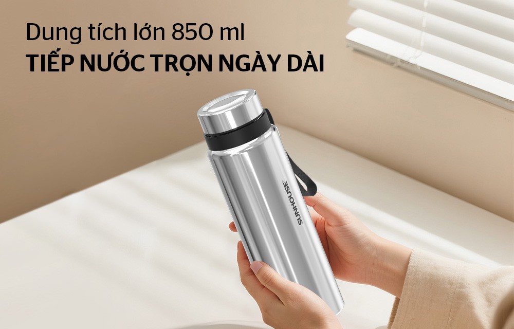 Bình giữ nhiệt flexi 850mL SUNHOUSE KS-TU850FI