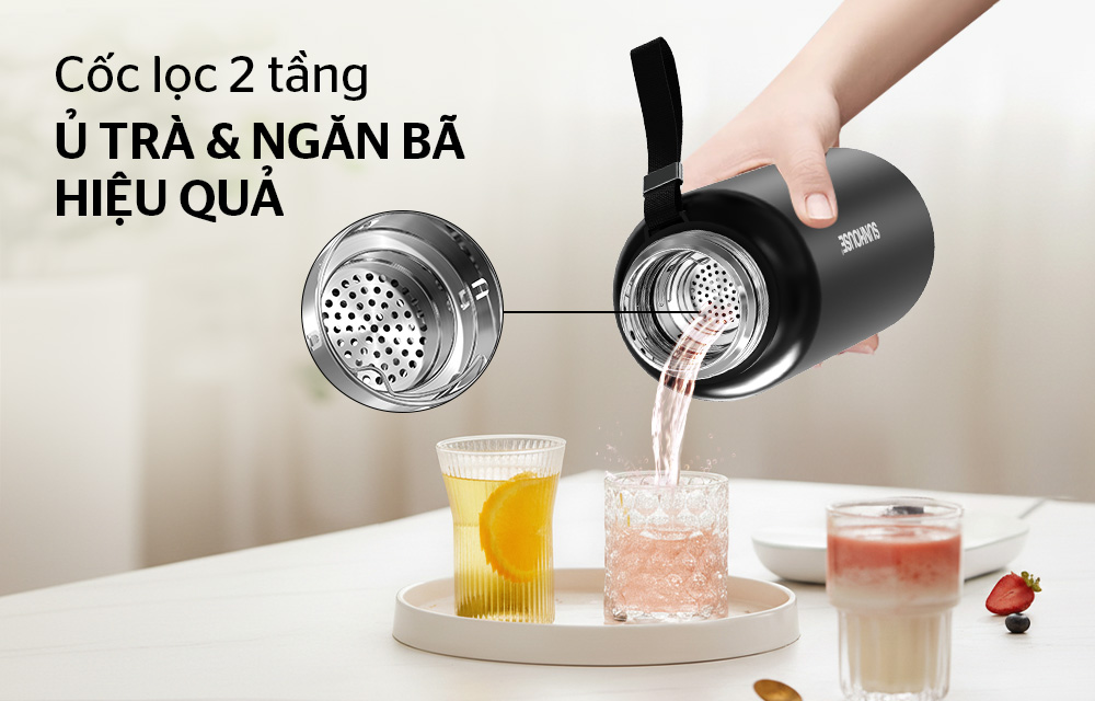 Bình giữ nhiệt hunter 1500mL SUNHOUSE KS-TU1500HB
