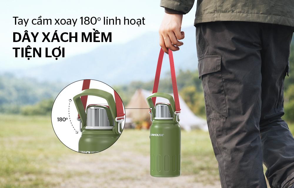 Bình giữ nhiệt powerjug 850mL SUNHOUSE KS-TU850PG