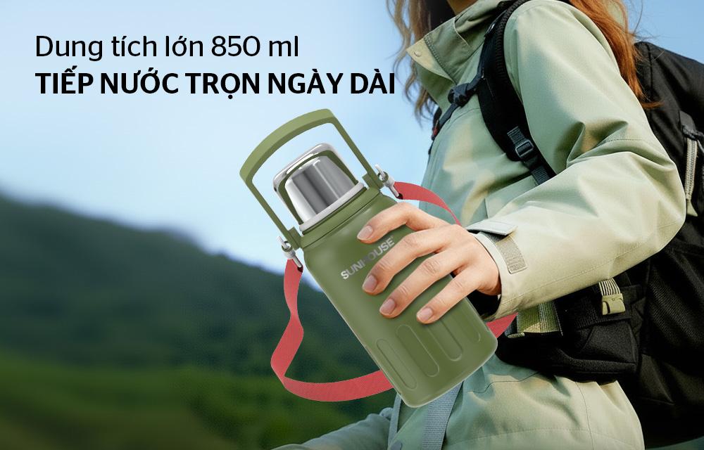 Bình giữ nhiệt powerjug 850mL SUNHOUSE KS-TU850PG