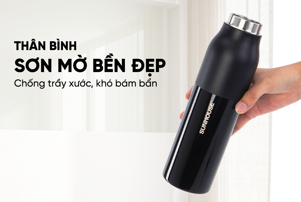 Bình giữ nhiệt Refined 600mL SUNHOUSE KS-TU600RB