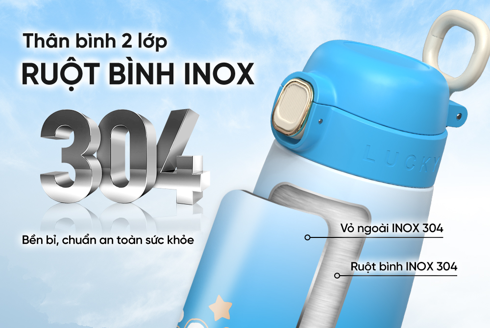 BÌnh giữ nhiệt trẻ em GripPal 420mL SUNHOUSE KS-TU420GB