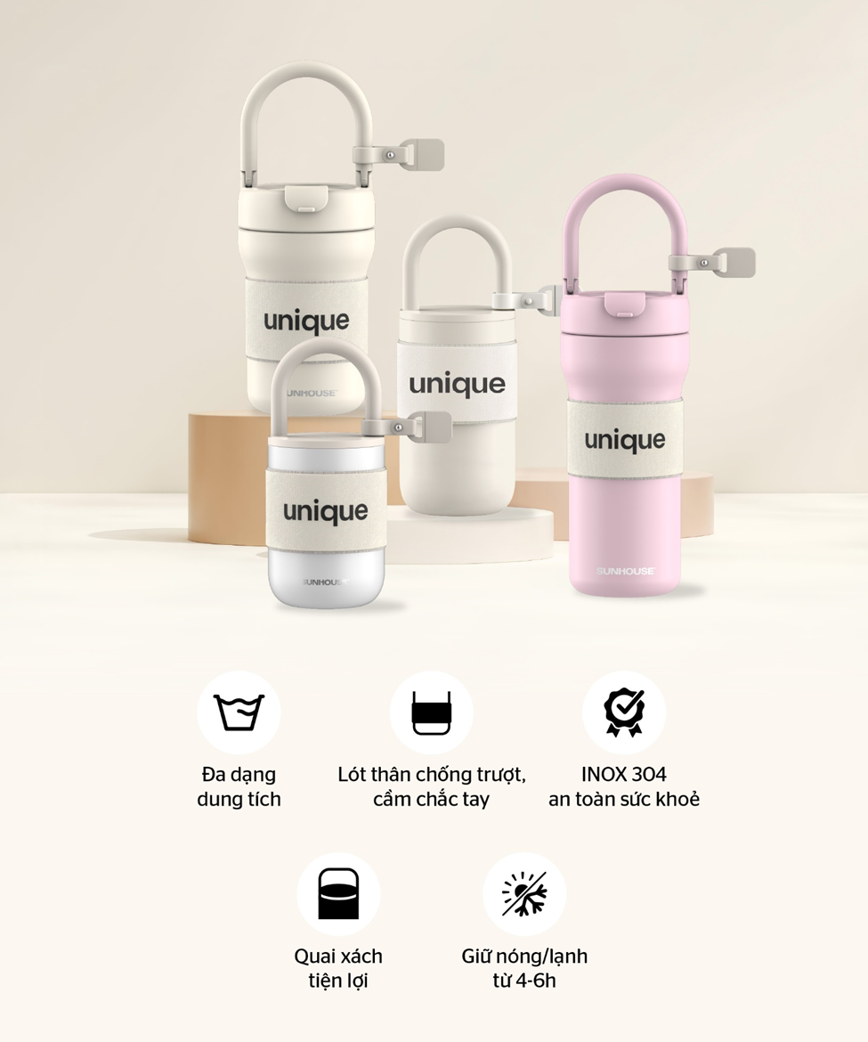 Bình giữ nhiệt Unique 300mL SUNHOUSE KS-TU300US