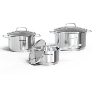 Bộ nồi chảo Inox 304 SUNHOUSE SHG601