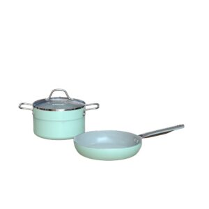 Bộ nồi chảo phủ sứ đáy từ SUNHOUSE ECO SHG1122MC3