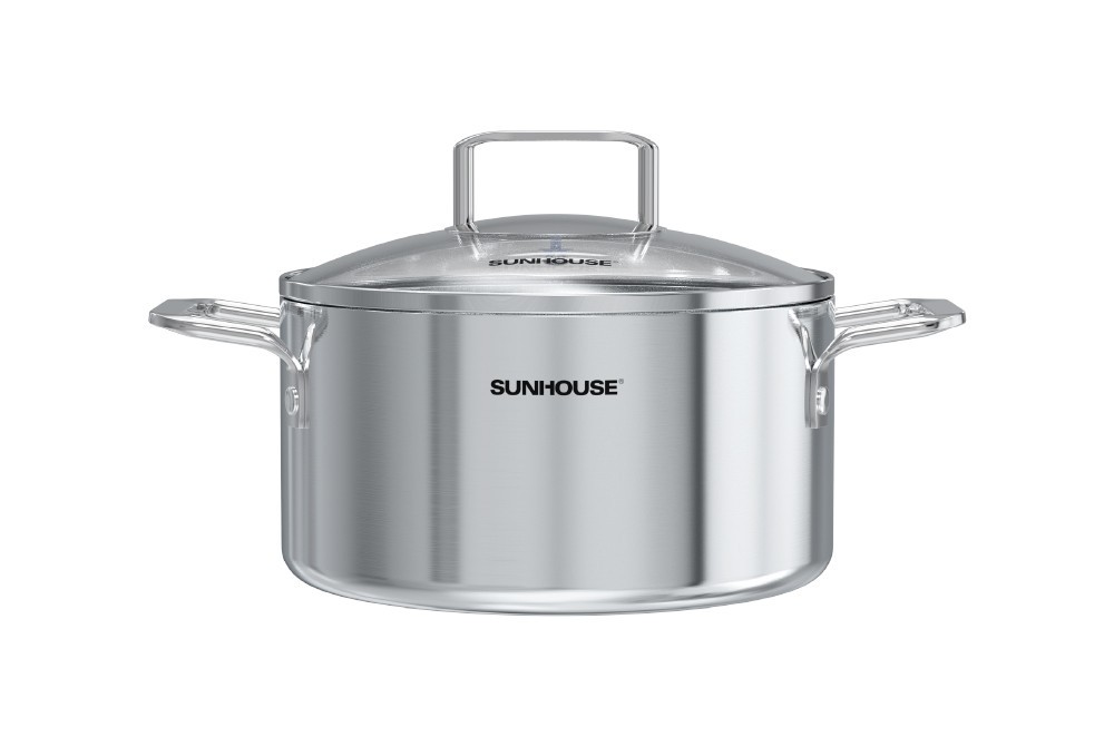 Bộ nồi inox 304 liền đáy SUNHOUSE HEALTHY SHG705