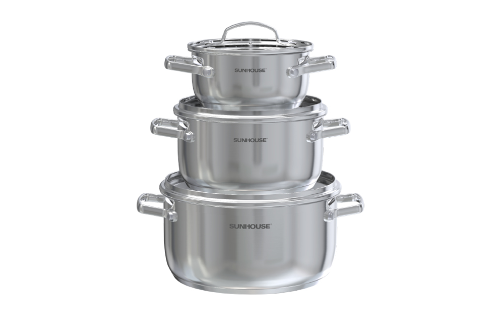Bộ nồi Inox 304 SUNHOUSE Healthy SHG605